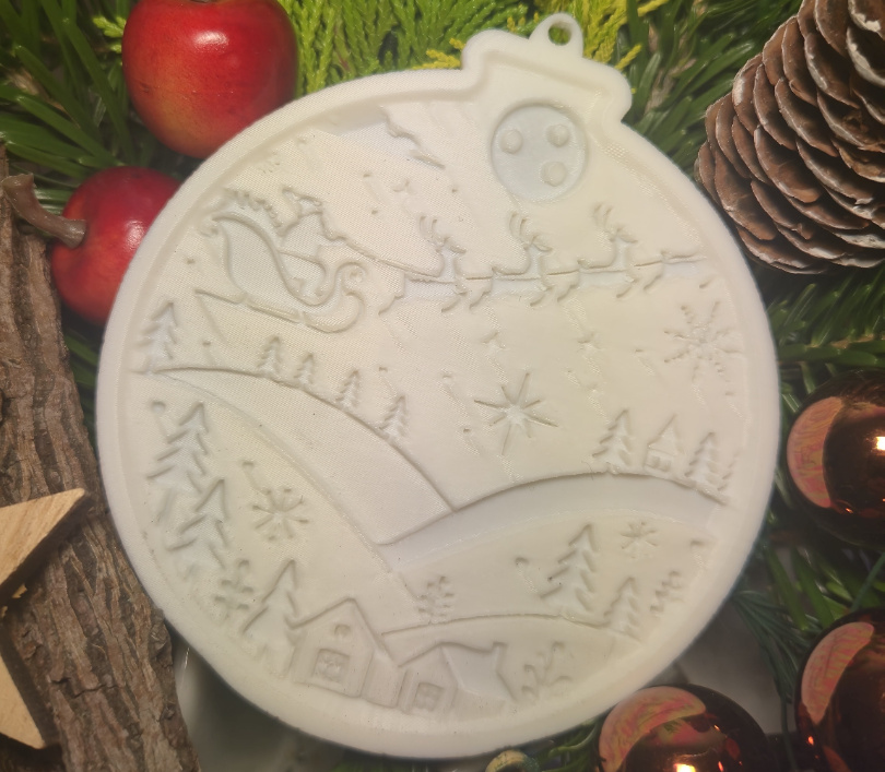 Lithophane Christmas pendants, photo 2