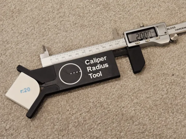 Digital Caliper Radius Gauge