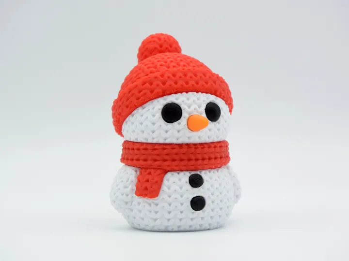 Knitted Texture Snowman