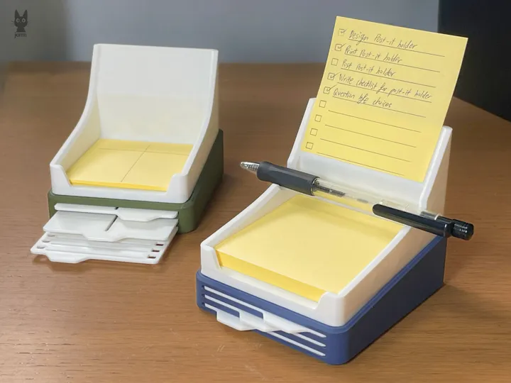Sticky Note Holder with Stencils