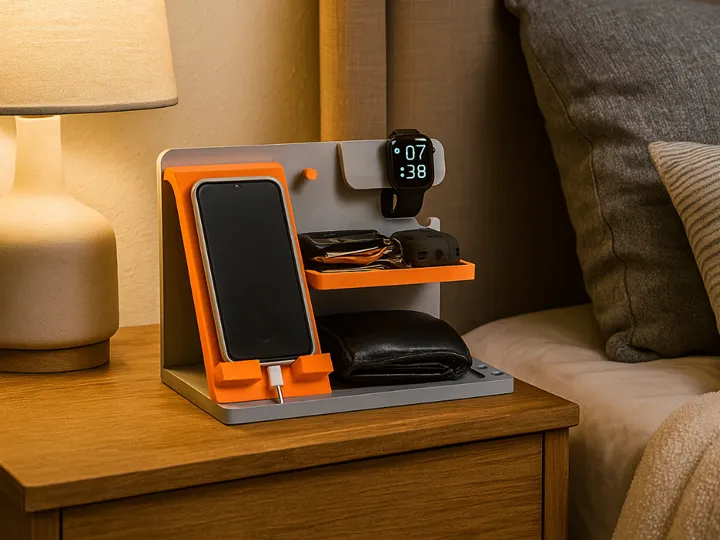 Bedside Nightstand Organizer Dock