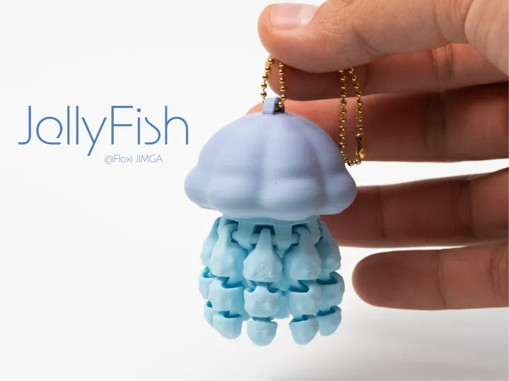 Articulated Jellyfish Keychain