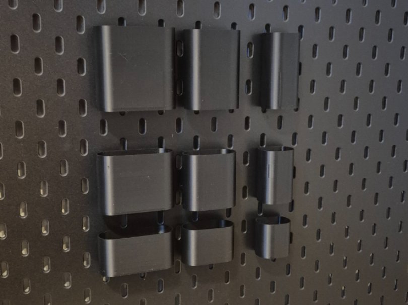 Porta-ferramentas oval para painel