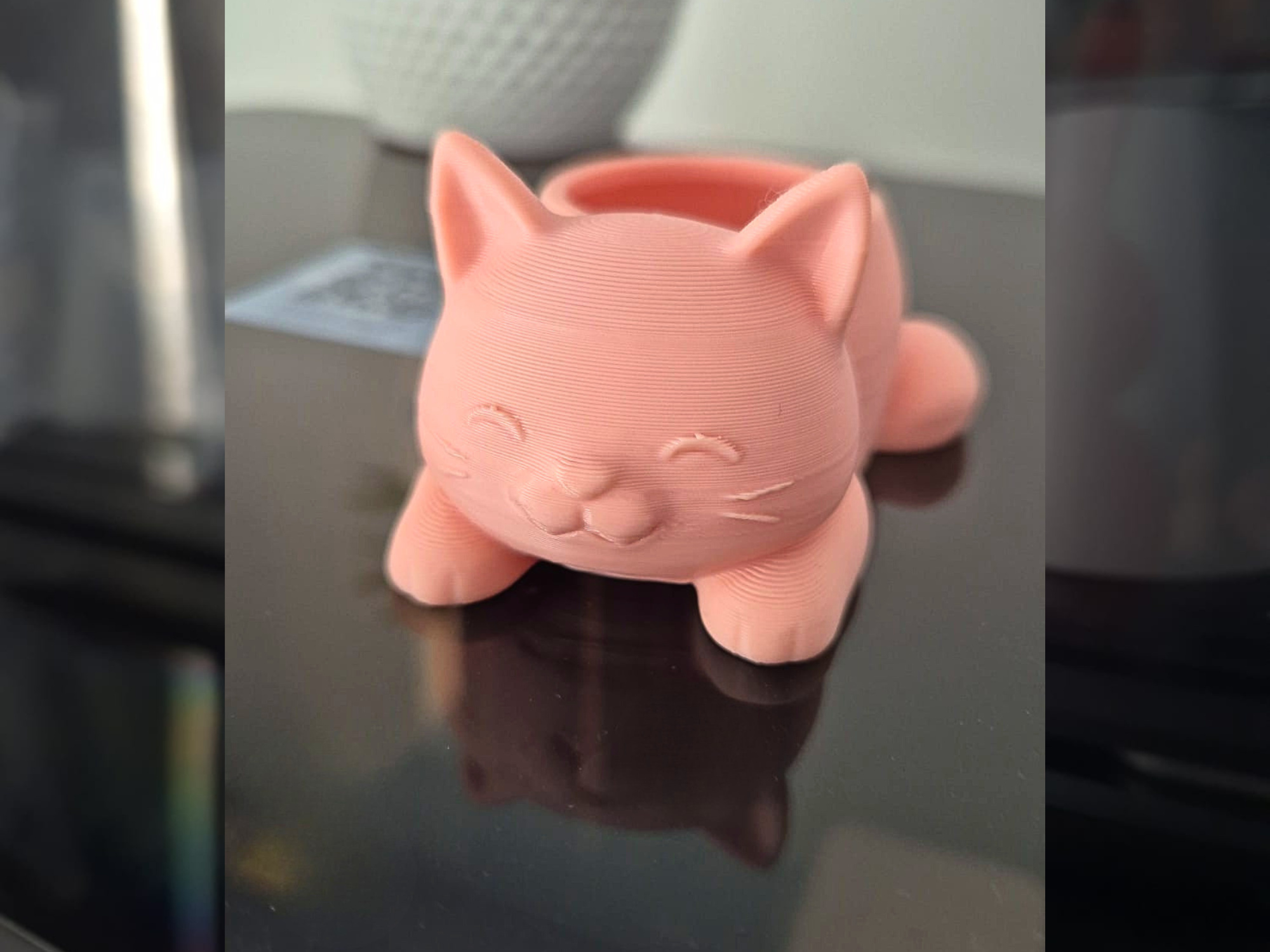 Kawaii kitten planter, photo 5