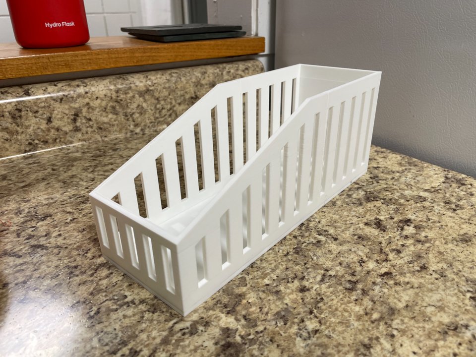 Two-piece cupboard organizer