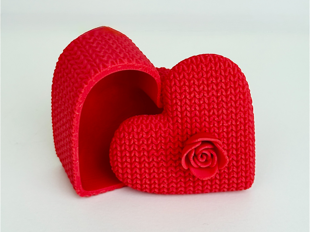 Knitted Heart Flower Box, photo 2