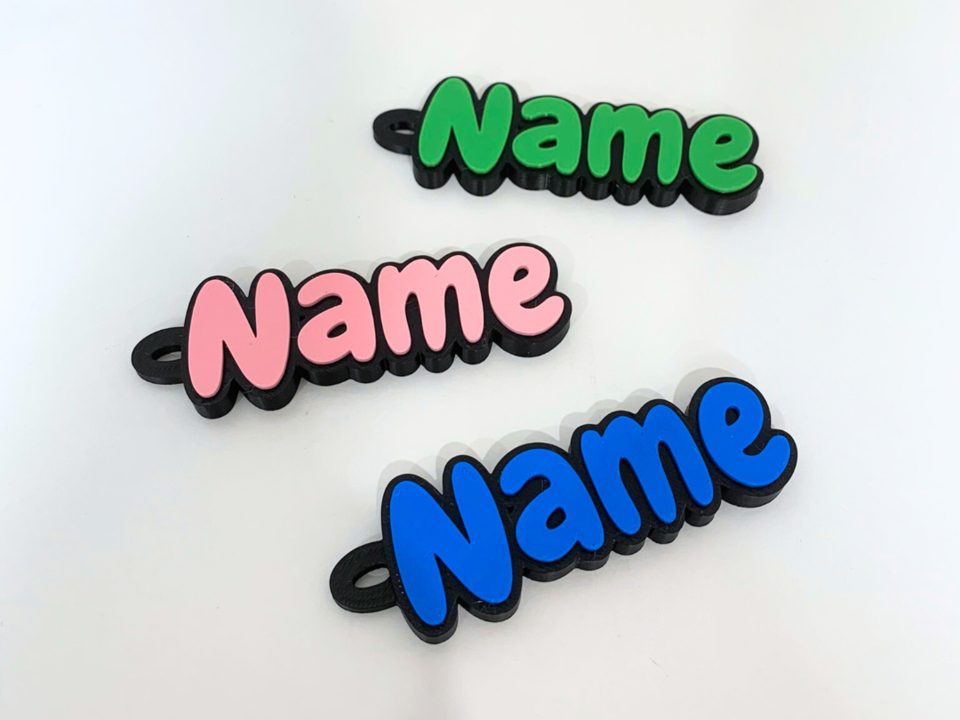 Colorful Name Keychain