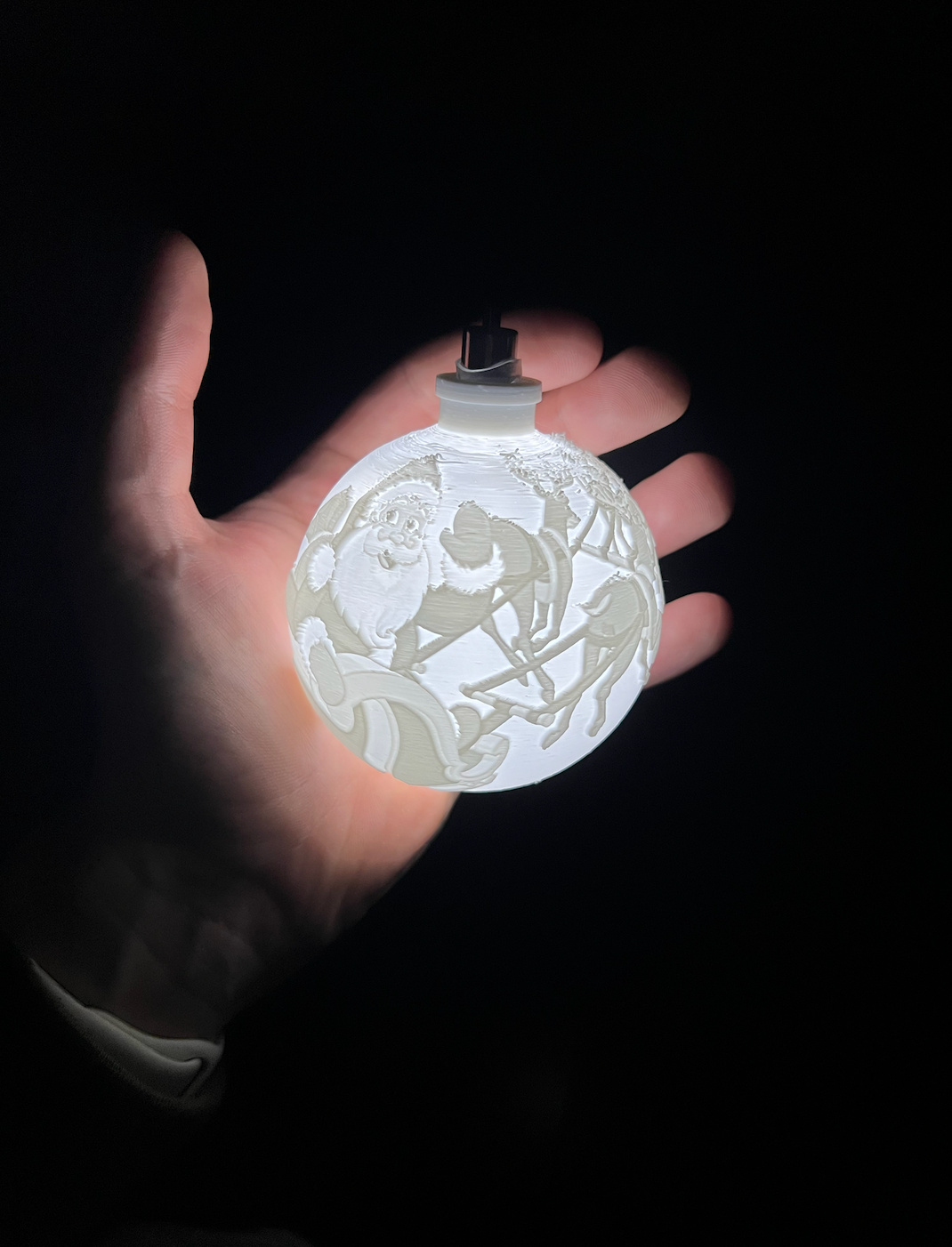 Lithophane Christmas ornament, photo 2