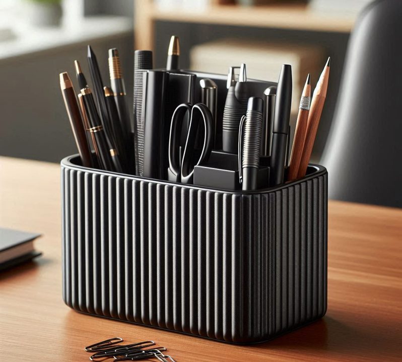 Ribbed Desk Organizer