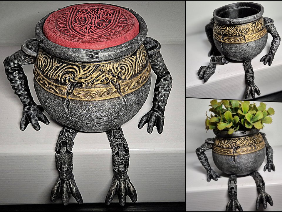 Vaso articulado com tampa