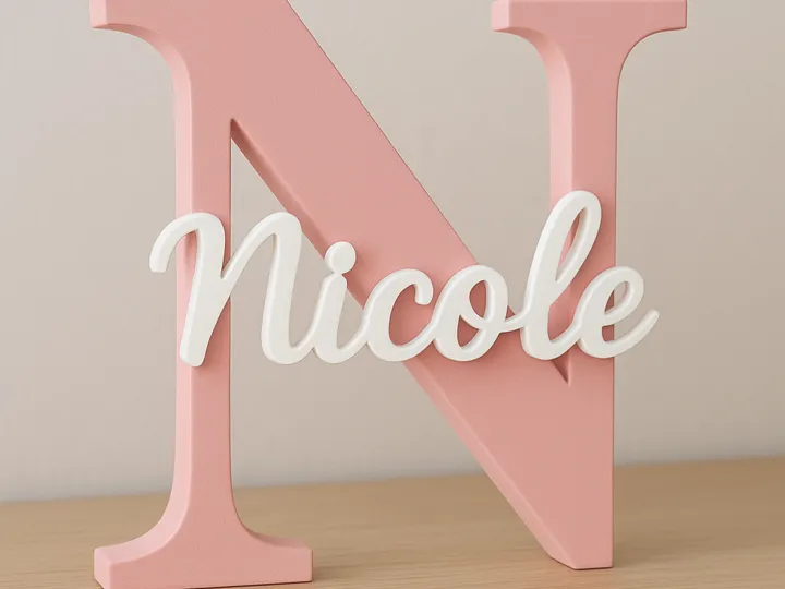Custom Name and Letter Sign