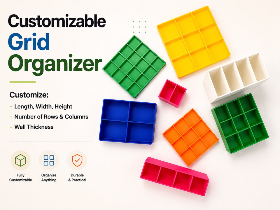 Organizador de grade personalizável