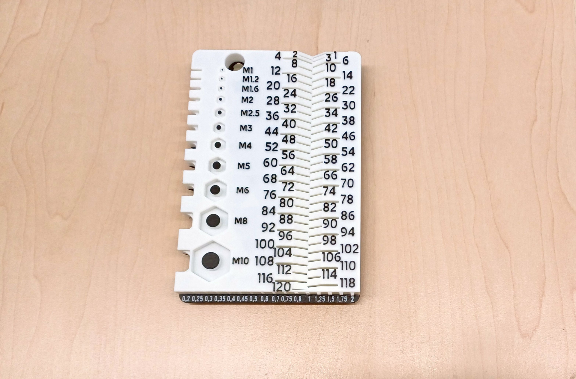 M1-M10 Thread Pitch Gauge Tool, photo 3