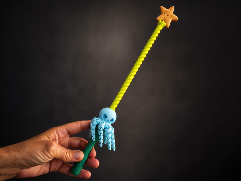 Spinning Octopus Magic Wand