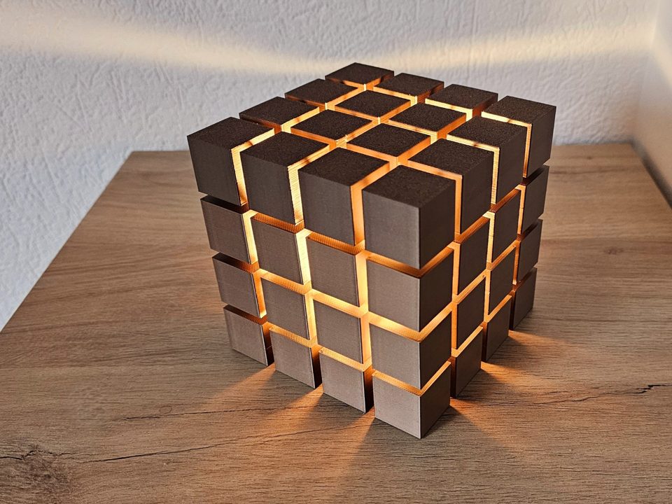 Stacked Cube Desk Lamp
