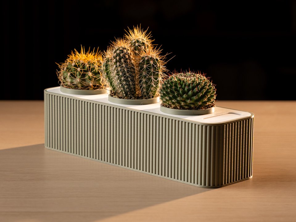 Planter with water reservoir