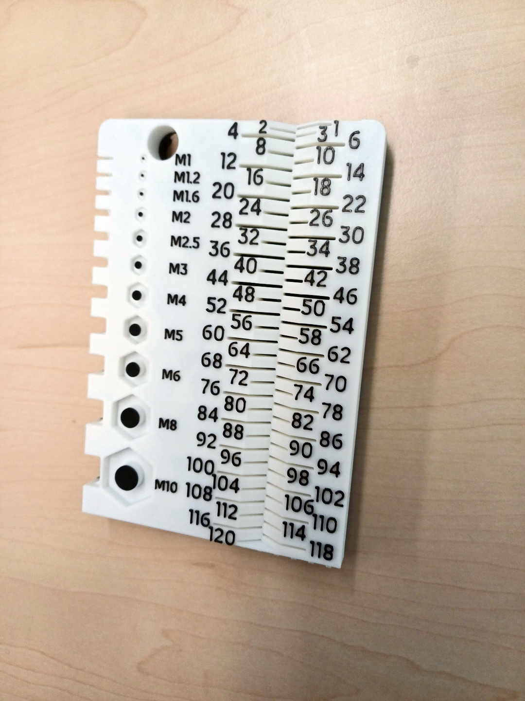 M1-M10 Thread Pitch Gauge Tool, photo 5