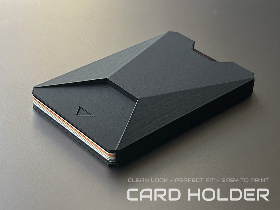 Slim Geometric Card Holder
