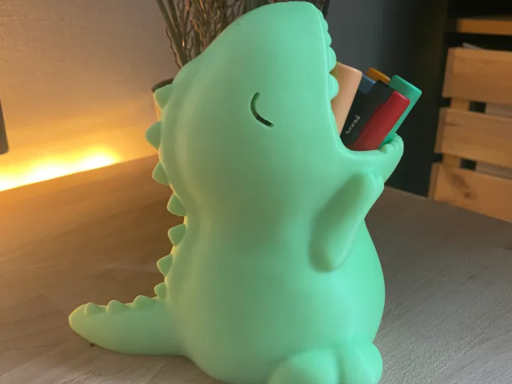 T-Rex Skull Pencil Holder