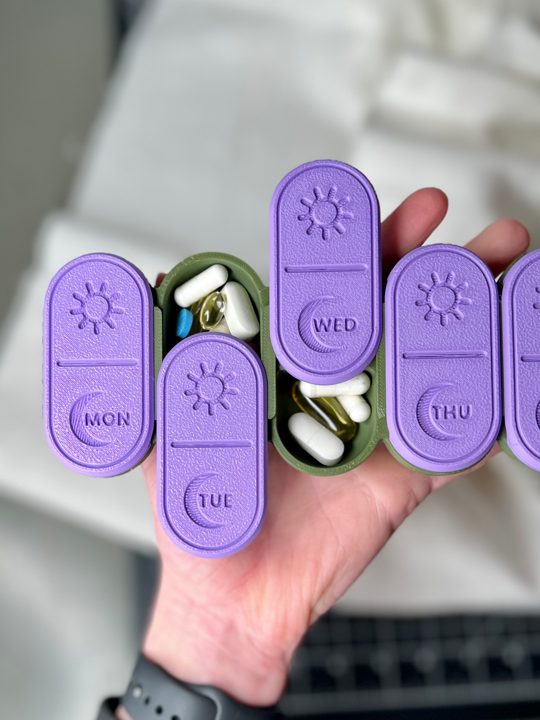 Weekly Day and Night Pill Organizer