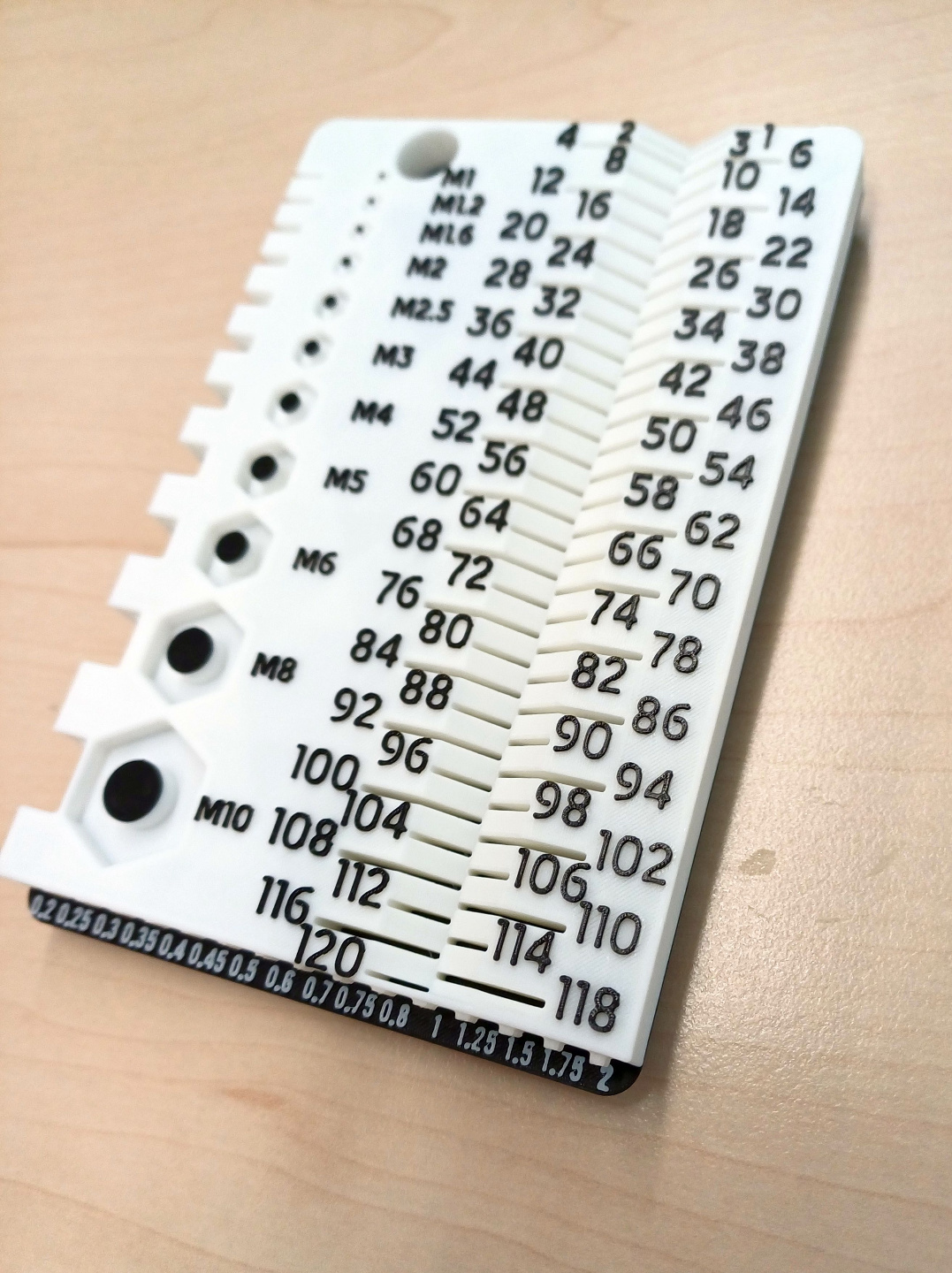 M1-M10 Thread Pitch Gauge Tool, photo 4