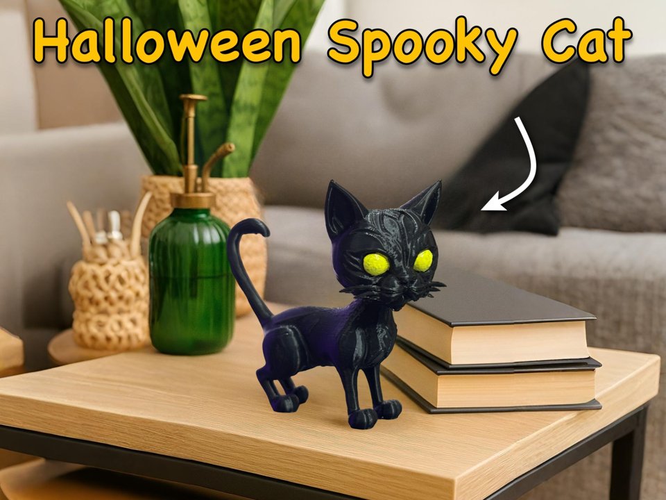 Halloween black cat