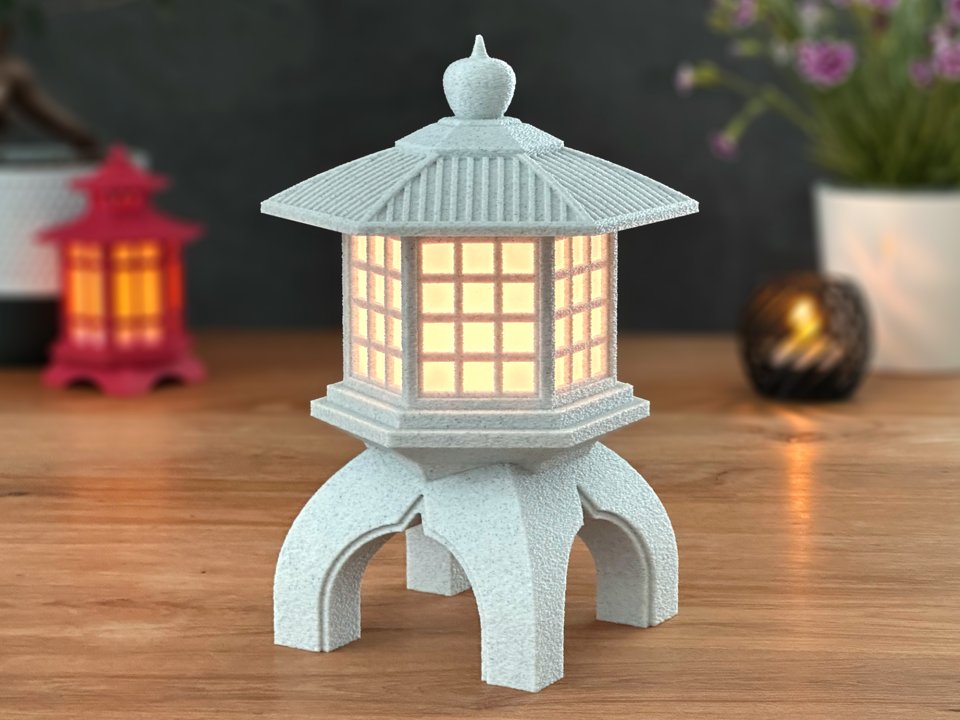 Lanterna japonesa Tōrō para LED